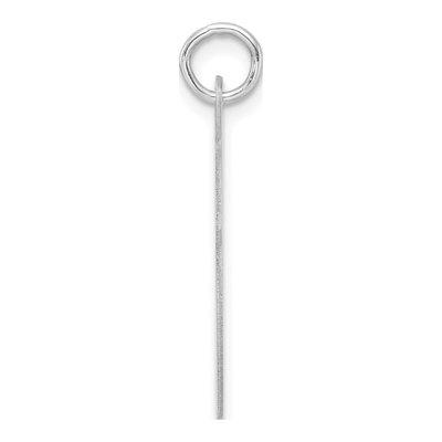 Sterling Silver Script Letter F Pendant – view 3
