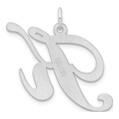 Sterling Silver Script Letter K Charm – view 4