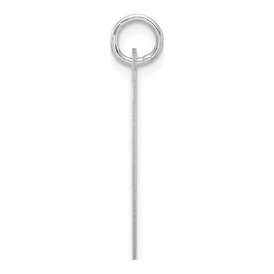 Sterling Silver Script Letter O Pendant – view 3