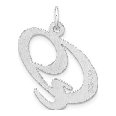 Sterling Silver Letter Q Charm – view 4