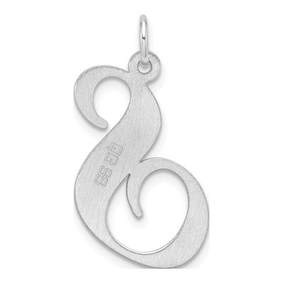 Sterling Silver Script Letter S Charm – view 4