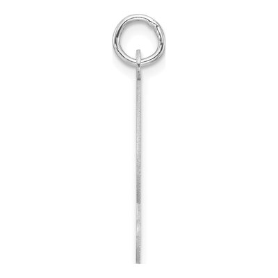 Sterling Silver Script Letter T Pendant – view 3