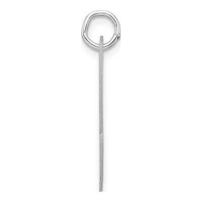 Sterling Silver Script Letter U Charm – view 3
