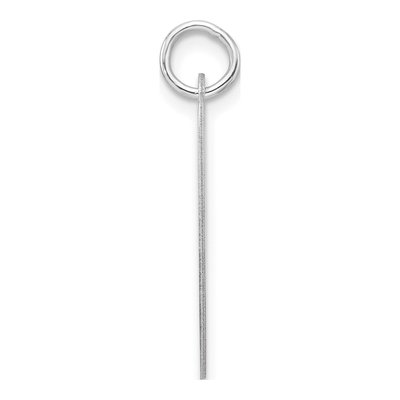Sterling Silver Script Letter V Charm – view 3