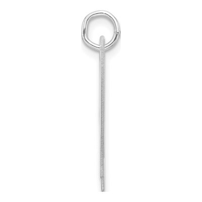 Sterling Silver Script Letter W Pendant – view 3