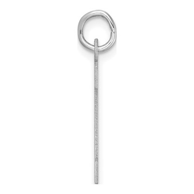 Sterling Silver Block Letter A Charm – view 3