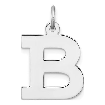 Sterling Silver Block Letter B Charm