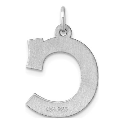 Sterling Silver Block Letter C Charm – view 4