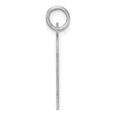 Sterling Silver Block Letter D Charm – view 3