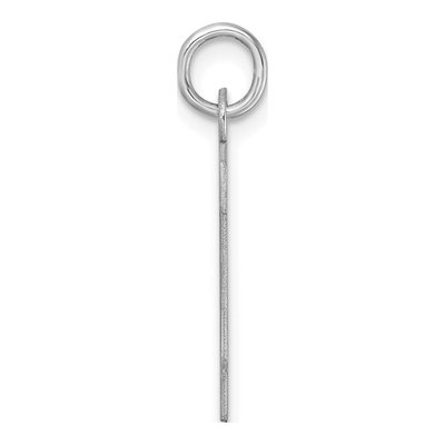 Sterling Silver Block Letter F Charm – view 3