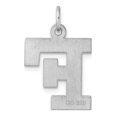 Sterling Silver Block Letter F Charm – view 4