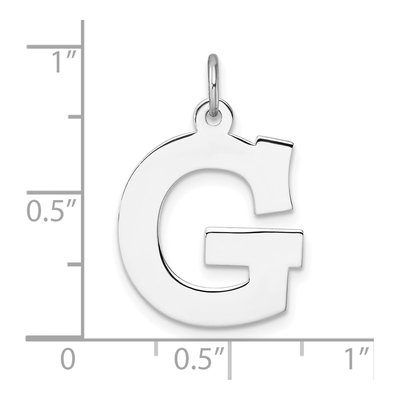 Sterling Silver Letter G Charm – view 5