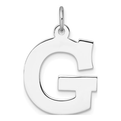 Sterling Silver Letter G Charm