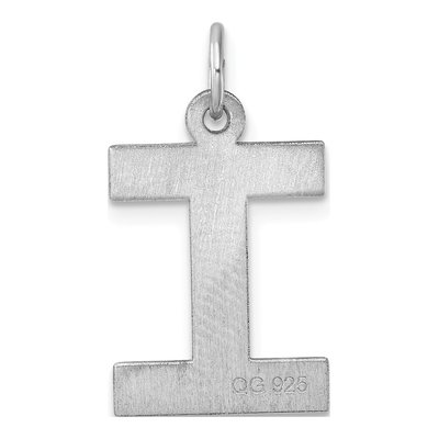 Sterling Silver Initial I Block Letter Charm – view 4