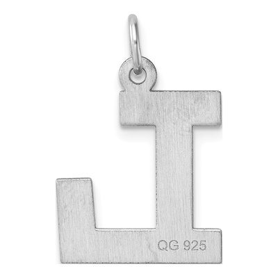 Sterling Silver Letter L Charm – view 4