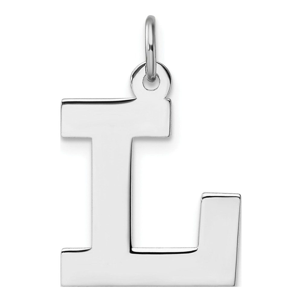 Sterling Silver Letter L Charm
