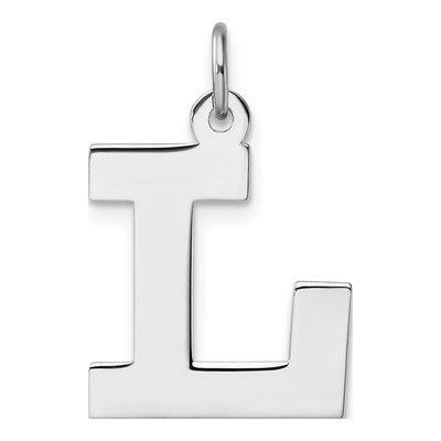 Sterling Silver Letter L Charm