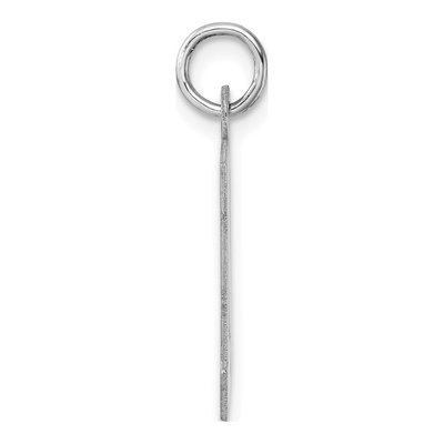 Sterling Silver Block Letter N Charm – view 3