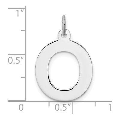 Sterling Silver Letter O Charm – view 5
