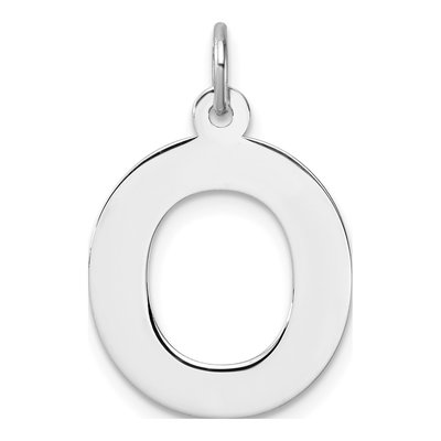 Sterling Silver Letter O Charm