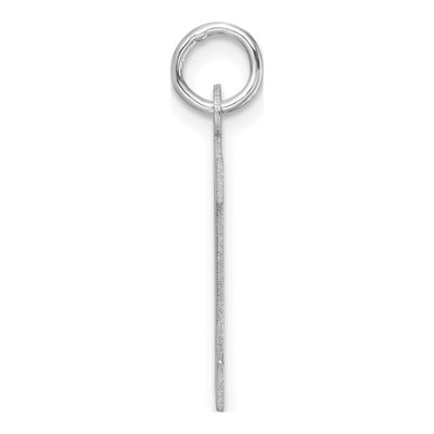 Sterling Silver Block Letter P Charm – view 3