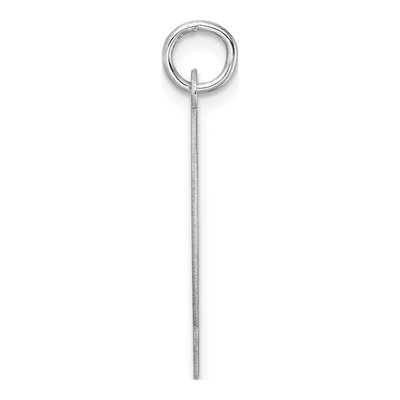 Sterling Silver Block Letter Q Charm – view 3