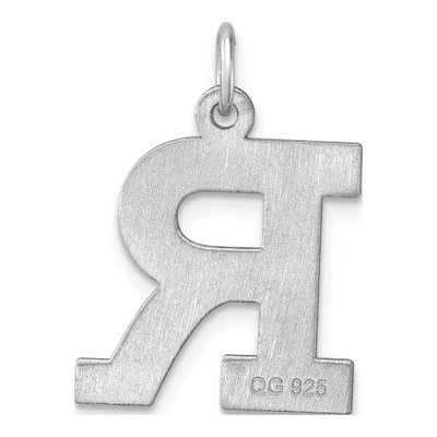 Sterling Silver Block Letter R Charm – view 4
