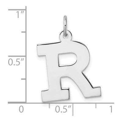 Sterling Silver Block Letter R Charm – view 5