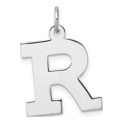 Sterling Silver Block Letter R Charm
