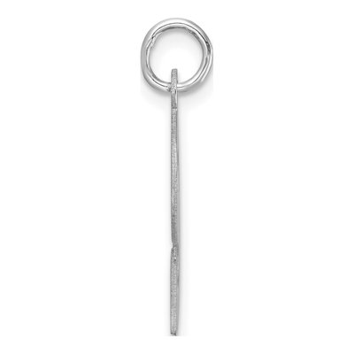 Sterling Silver Block Letter S Charm – view 3