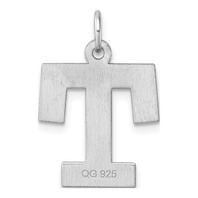Sterling Silver Large Letter T Charm – view 4