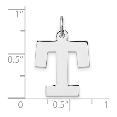 Sterling Silver Large Letter T Charm – view 5