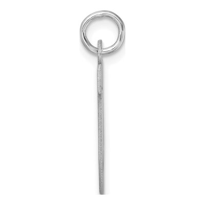 Sterling Silver Block Letter U Charm – view 3