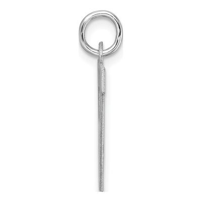 Sterling Silver Block Letter V Charm – view 3