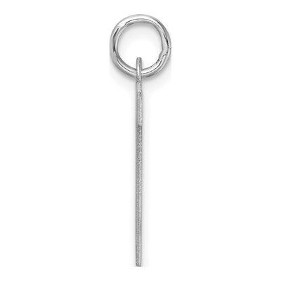 Sterling Silver Large Letter W Charm – view 3
