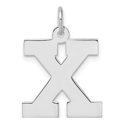 Sterling Silver Letter X Charm