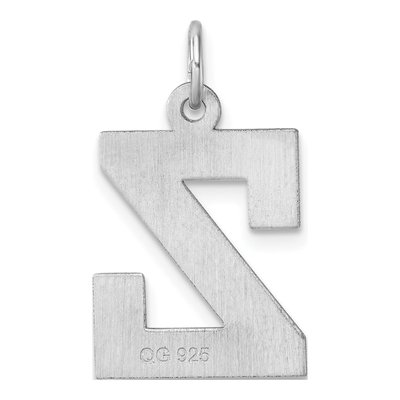 Sterling Silver Block Letter Z Charm – view 4