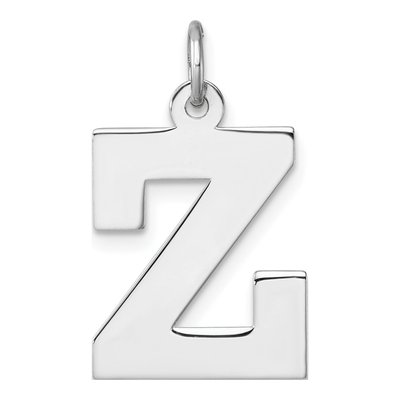 Sterling Silver Block Letter Z Charm
