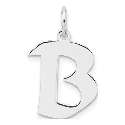 Sterling Silver Block Letter B Charm
