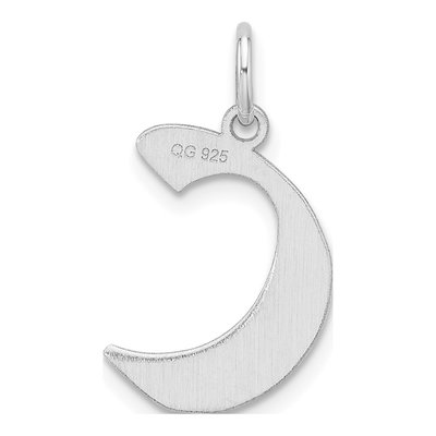 Sterling Silver Letter C Charm – view 4