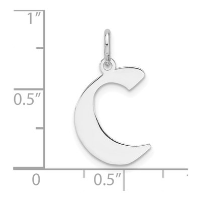 Sterling Silver Letter C Charm – view 5