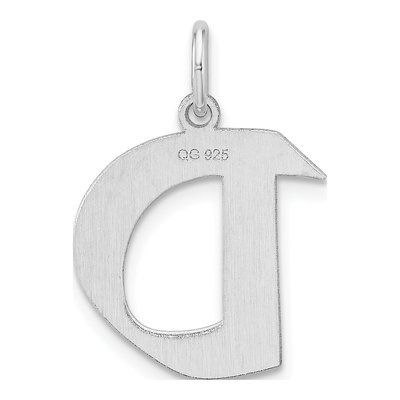 Sterling Silver Letter D Charm – view 4