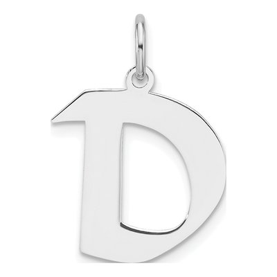 Sterling Silver Letter D Charm
