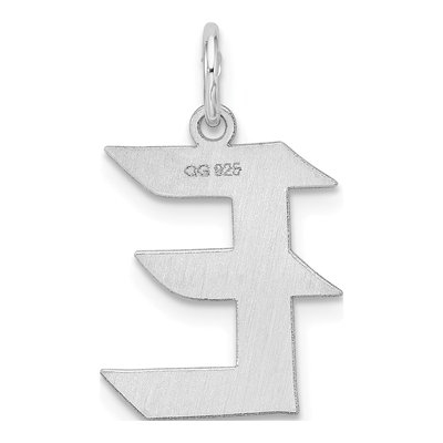 Sterling Silver Letter E Charm – view 4