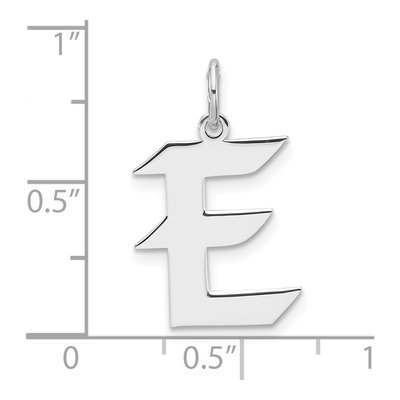 Sterling Silver Letter E Charm – view 5