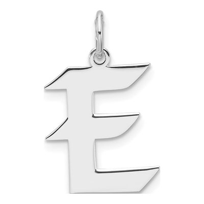 Sterling Silver Letter E Charm