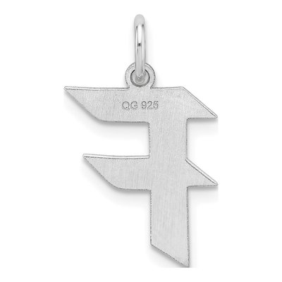 Sterling Silver Letter F Charm – view 4