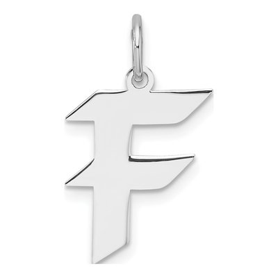 Sterling Silver Letter F Charm