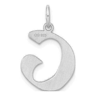 Sterling Silver Letter G Charm – view 4