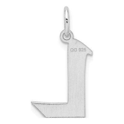 Sterling Silver Letter L Charm – view 4